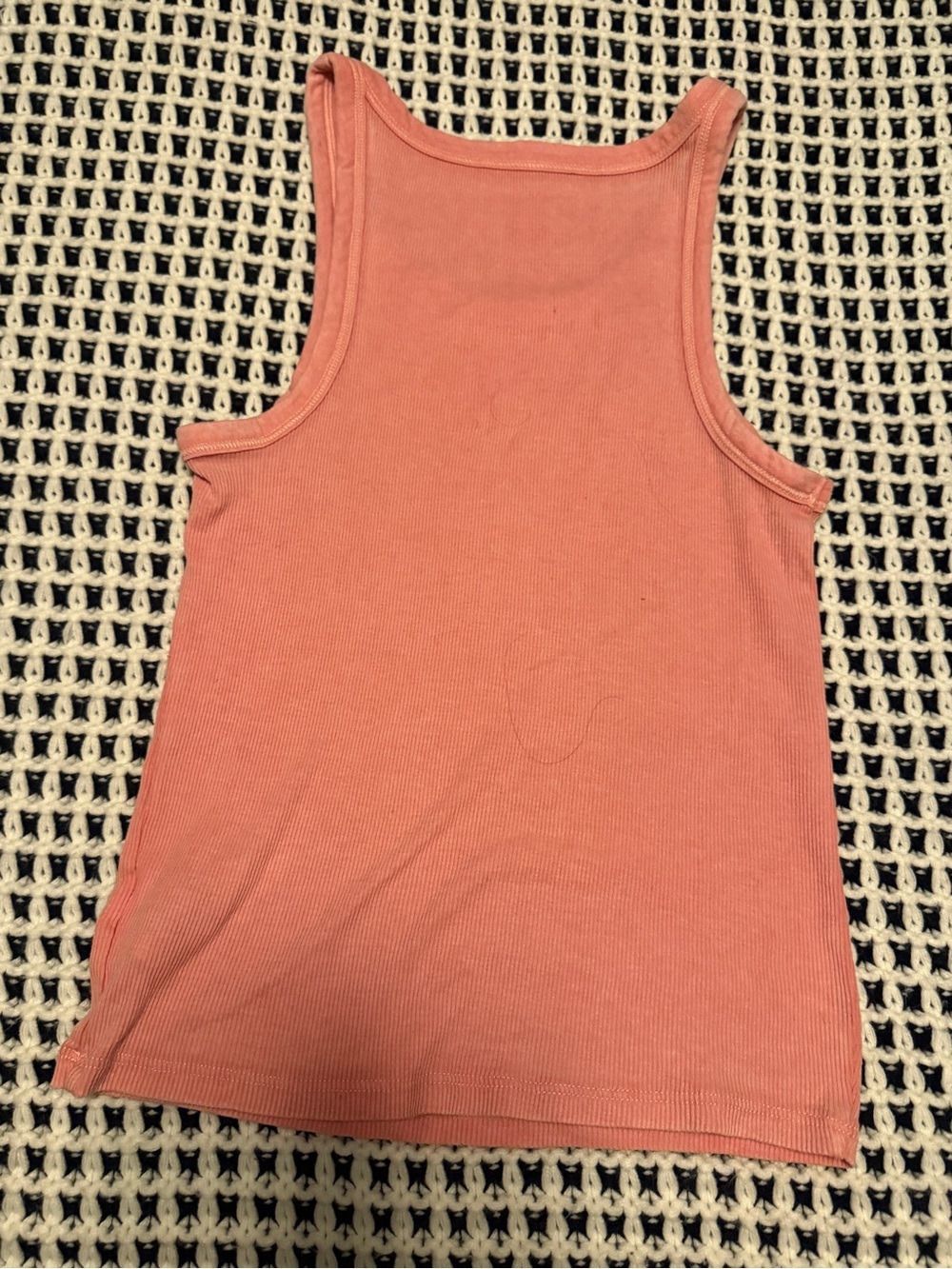 American Eagle Outfitters Ribbed Tank Top - Coral Pink small